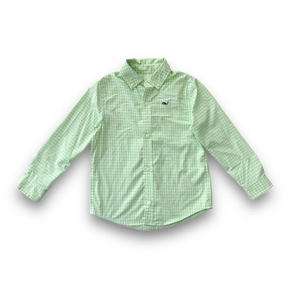 Vineyard Vines | On-The-Go Gingham Button Down (3T) 🐳 - Picture 1 of 4